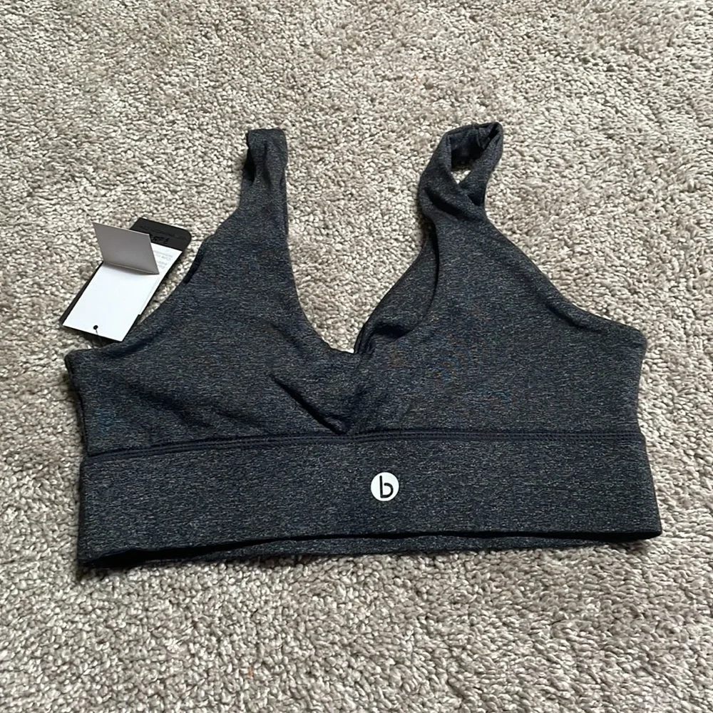 Cotton On Body bra top with bow charcoal color size S new